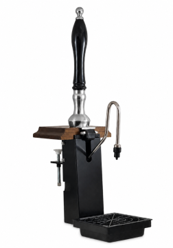 NEW 1/4pt Paragon Plus Clamp-On Chrome & Oak - Handpull Beer Engine