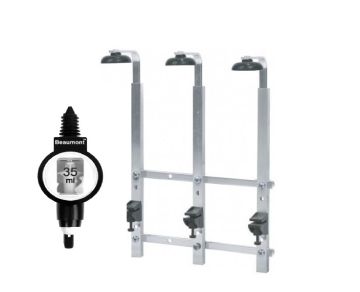 3 Bottle Wall Bar 70cl/1 litre with 3 x 35ml Deluxe measures