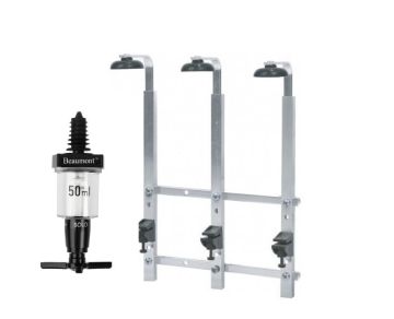 3 Bottle Wall Bar 70cl/1 litre with 3 x 50ml measures