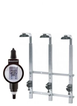 3 Bottle Wall Bar 70cl/1 litre with 3 x 25ml Deluxe measures