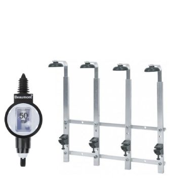 4 Bottle Wall Bar 70cl/1 litre with 4 x 50ml Deluxe measures