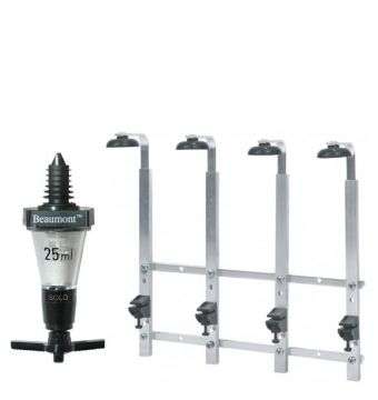 4 Bottle Wall Bar 70cl/1 litres with measures