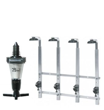 4 Bottle Wall Bar 70cl/1 litre with 4 x 25ml measures