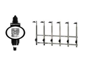 6 Bottle Wall Bar 70cl/1 litre with 6 x 35ml Deluxe measures