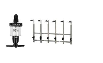 6 Bottle Wall Bar 70cl/1 litre with 6 x 50ml measures