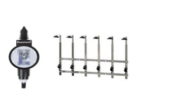 6 Bottle Wall Bar 70cl/1 litre with 6 x 50ml Deluxe measures