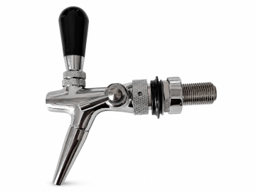 55mm Chrome Compensator Beer Tap With Creamer Nozzle