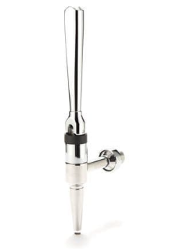 Chrome Taps Complete with Removable Threaded Handle Knurled Nuts