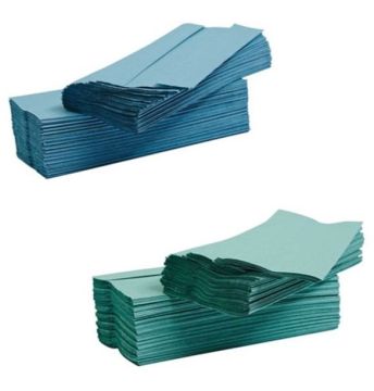 Centrefold Towel Rolls Blue & Green