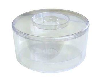 Large Round Clear Ice Bucket - 10 Litre
