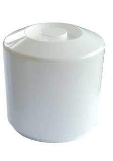 Standard Round White Plastic Ice Bucket