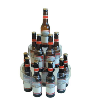 Two Tier Acrylic Bottle Display