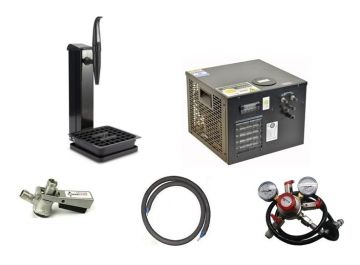 Single Product Mixed Gas Keg Beer Dispense KIT with New Shelf Cooler