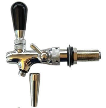 35mm Chrome Compensator Beer Tap With Creamer Nozzle