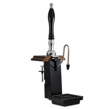 NEW 1/4pt Paragon Plus Clamp-On Chrome & Oak - Handpull Beer Engine