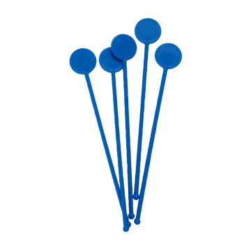 7" Blue Disc Stirrers - Pack 100