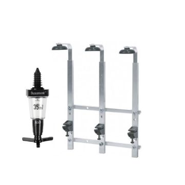 3 Bottle Wall Bar 70cl/1 litre with 3 x 35ml measures