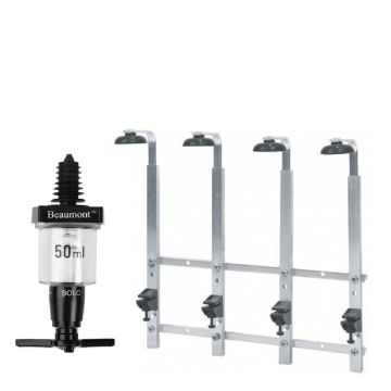 4 Bottle Wall Bar 70cl/1 litre with 4 x 50ml measures
