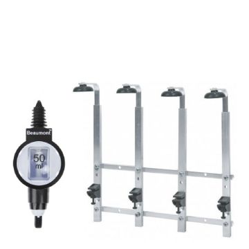 4 Bottle Wall Bar 70cl/1 litre with 4 x 50ml Deluxe measures