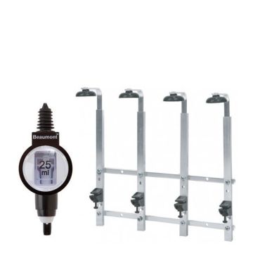 4 Bottle Wall Bar 70cl/1 litre with 4 x 25ml Deluxe measures