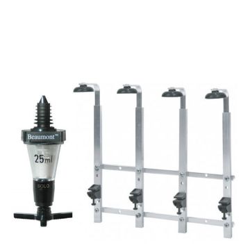 4 Bottle Wall Bar 70cl/1 litre with 4 x 25ml measures