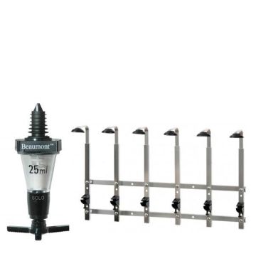 6 Bottle Wall Bar 70cl/1 litre with 6 x 25ml measures