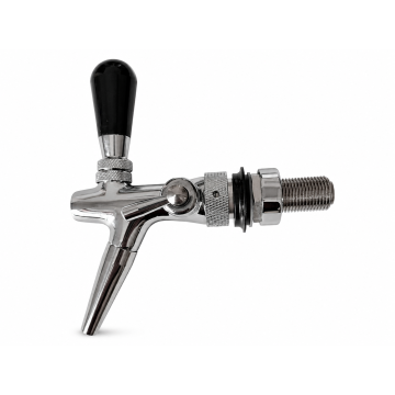55mm Chrome Compensator Beer Tap With Creamer Nozzle
