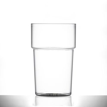 20oz Plastic Reusable Beer Glasses (Econ Rigid Clear CE)