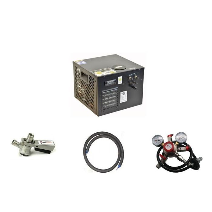 Single Product Mixed Gas Keg Beer Dispense KIT with New Shelf Cooler