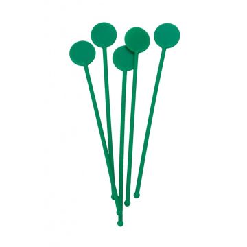 7" Green Disc Stirrers - Pack 100