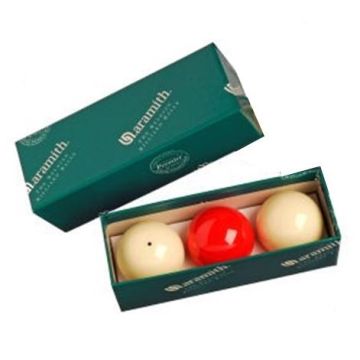 Aramith Deluxe Billard Balls - White, Red & Spot White Set