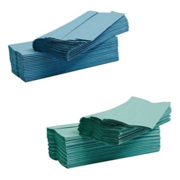 Centrefold Towel Rolls Blue & Green