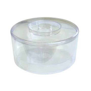 Large Round Clear Ice Bucket - 10 Litre