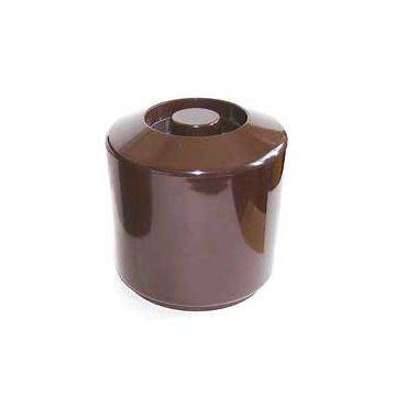 Standard Round Brown Plastic Ice Bucket