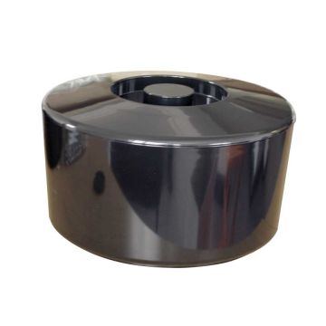 Large Round Black Ice Bucket - 10 Litres