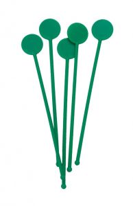 7" Green Disc Stirrers - Pack 100