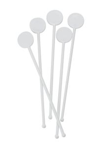 7" White Disc Stirrers - Pack 100
