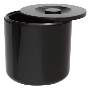 Standard Round Black Plastic Ice Bucket