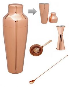 Mezclar Deluxe Cocktail Kit - Copper Plated