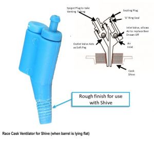 Race Cask Ventilator - When Barrel Is Lying Flat
