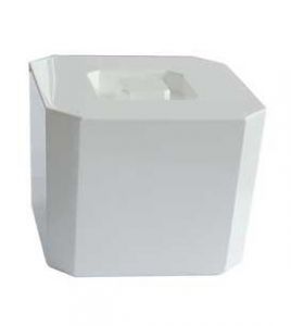 Standard Square White Plastic Ice Bucket